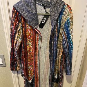 Hooded cardigan